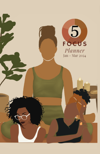 Five Focus Planner: January to March 2024, 'Black Girl Magic' Cover