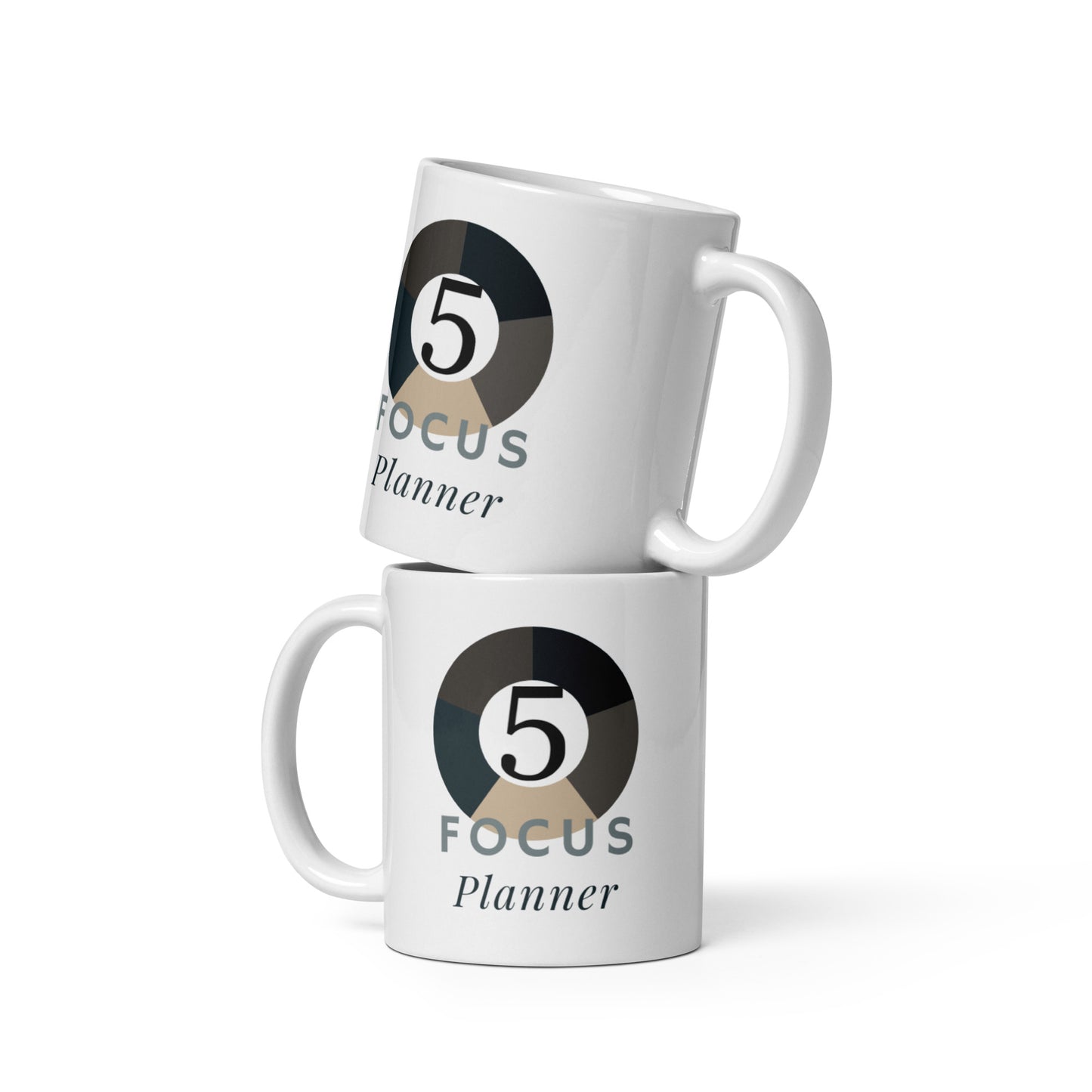 White glossy mug